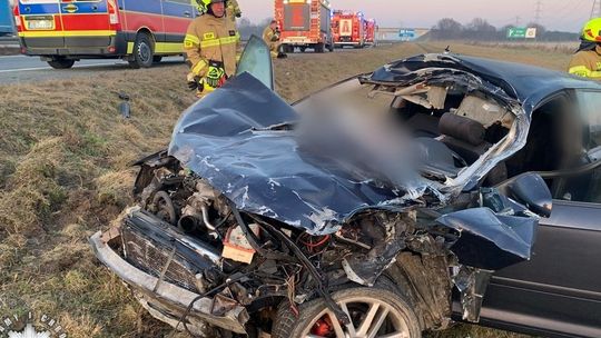 Wypadek na autostradzie a4