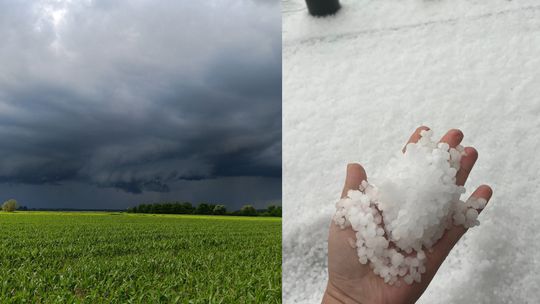 Co to się wczoraj działo w pogodzie!? Grad, nawałnica, tęcza...