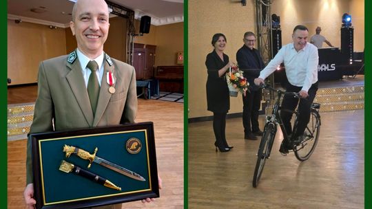 Kordelas i rower. Nasi leśnicy uhonorowani