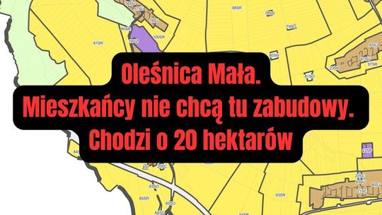 Mieszkańcy Oleśnicy Małej sprzeciwiają się planowanej strefie zabudowy. Będzie petycja i wnioski