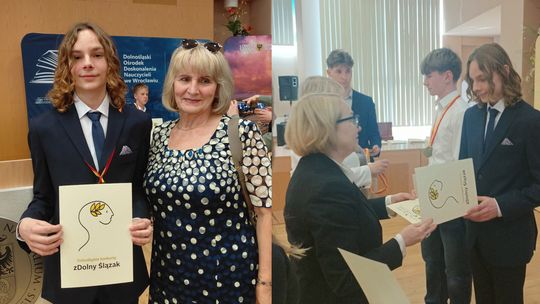 Mikołaj Dąbrowski z SP Marcinkowice wśród laureatów „zDolnego Ślązaka”!