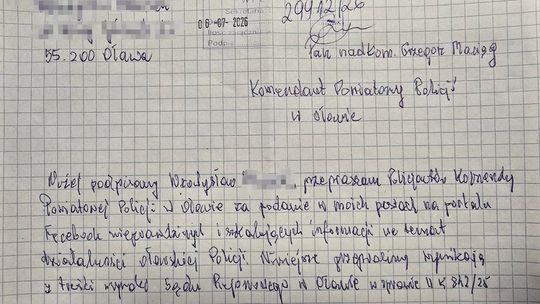 Podawał nieprawdziwe informacje i pomawiał. Teraz przeprasza