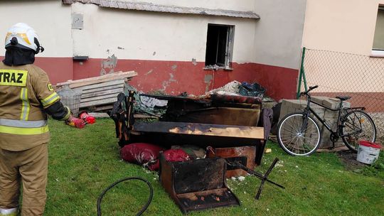 Pożar domu w Minkowicach Oławskich