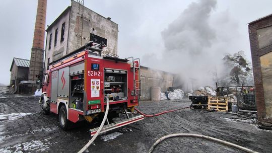 Pożar papierni w Oławie. Znamy szczegóły akcji