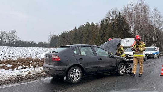 Stłuczka na drodze z Oławy do Jelcza-Laskowic