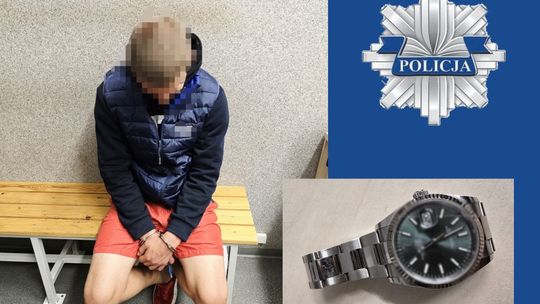 Ukradł zegarek za 60 tysięcy złotych. Szybko trafił do aresztu