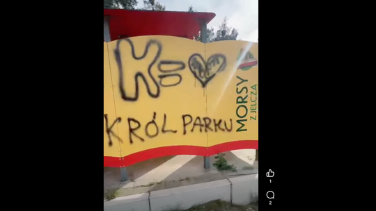 Wandalizm nad stawem... Ktoś zniszczył przebieralnię