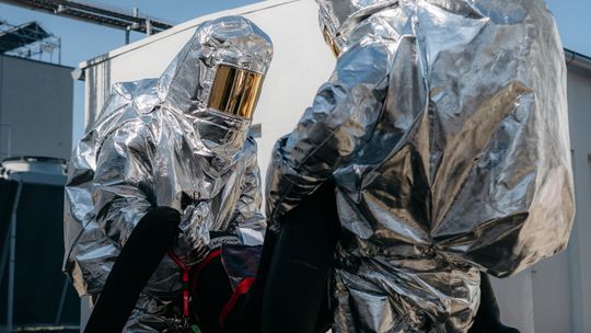 Wodór, dron i nietypowe zagrożenie. Służby ćwiczyły w Gaju Oławskim [ZDJĘCIA]