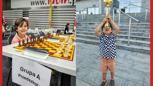Wygrał wszystko i stanął na podium z wielkim pucharem!