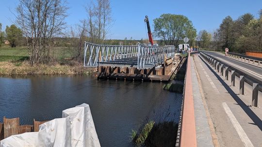 Za chwilę będzie tu nowy most. Na razie tymczasowy