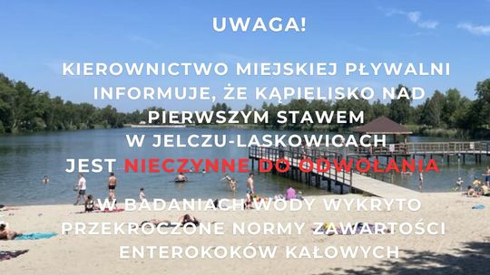 Zakaz kąpieli nad stawem w Jelczu-Laskowicach