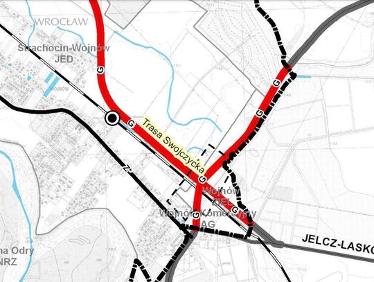 20 kilometrów Trasy Swojczyckiej powiedzie z Wrocławia aż do Jelcza-Laskowic