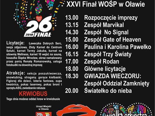 26 finał WOŚP coraz bliżej...