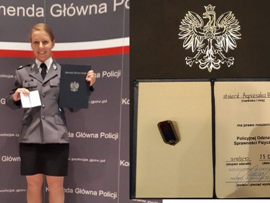 5 złotych medali Agnieszki na jednych mistrzostwach! Komendant główny wyróżnił ją srebrną odznaką!