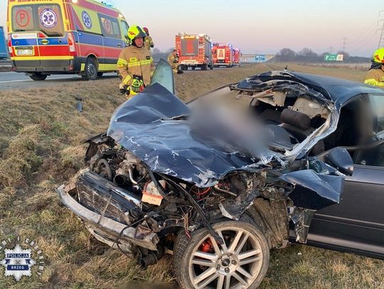 Wypadek na autostradzie a4