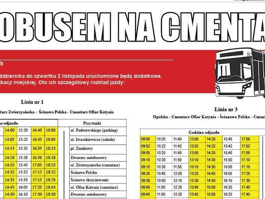 Autobusem na cmentarze
