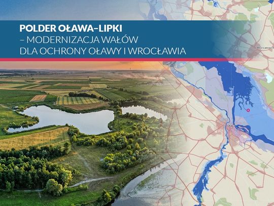 Będą modernizować wały na polderze Lipki-Oława