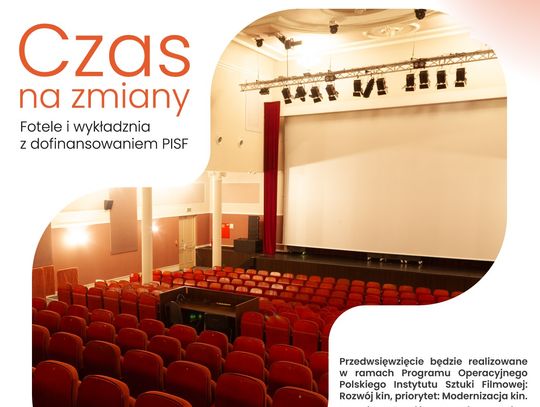 Będą nowe fotele w kinie ODRA!