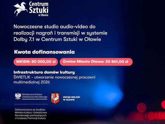 Będzie modernizacja studia nagrań