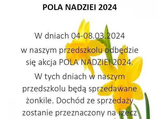 Będzie "wielka żonkilowa kąpiel"