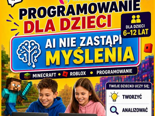 Bezpłatne zajęcia z programowania w Oławie. Dla dzieci