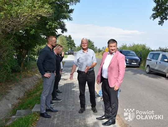 Chodnik w Ścinawie gotowy