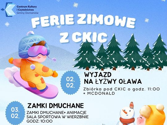CKiC zaprasza na ferie