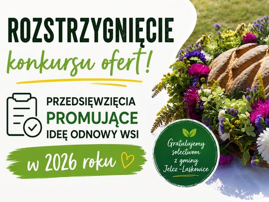 Cztery projekty z gminy Jelcz-Laskowice otrzymają dotacje
