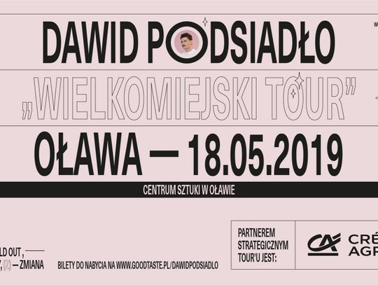 Dawid Podsiadło w Oławie. Bilety od piątku