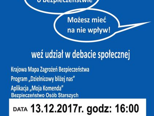 Debata dla wszystkich - o mapie zagrożeń