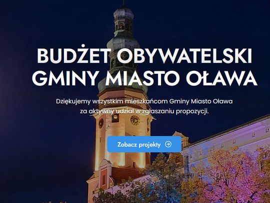 Pod głosowanie trafią jednak 3 projekty