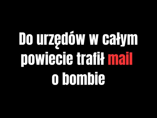 Do urządów trafił mail o bombie...