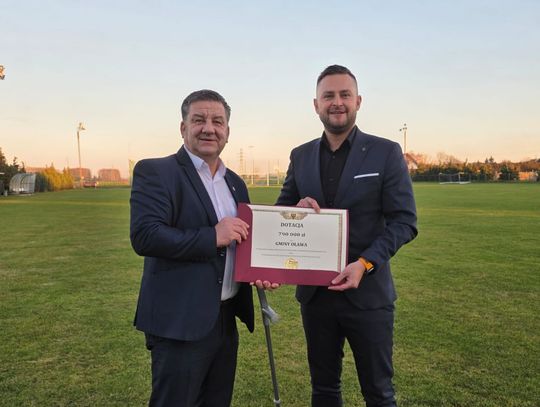 Dobre wiadomości dla sportowców z gminy Oława