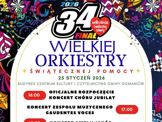 Domaniów. Co będzie się działo podczas finału WOŚP?