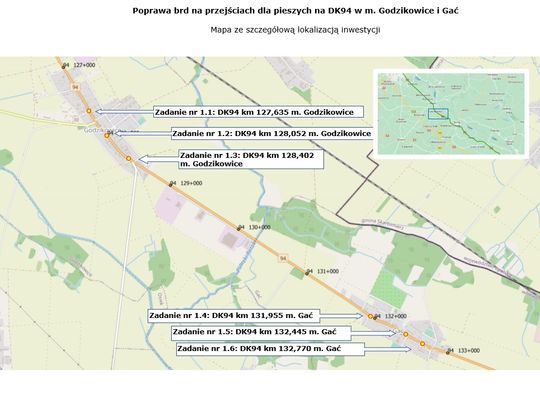 Doświetlą przejścia dla pieszych w Godzikowicach i Gaci