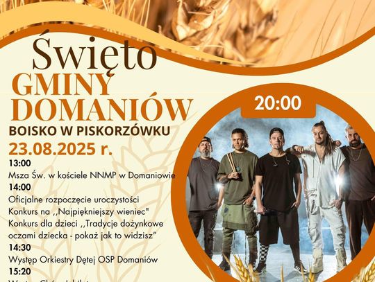 Dożynki Gminy Domaniów w Piskorzówku
