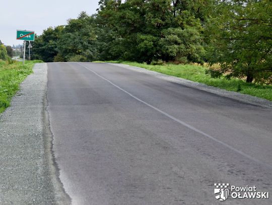 Droga powiatowa w Osieku zmodernizowana