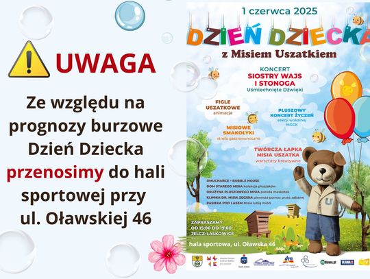 Dzień Dziecka jednak w hali CSiR