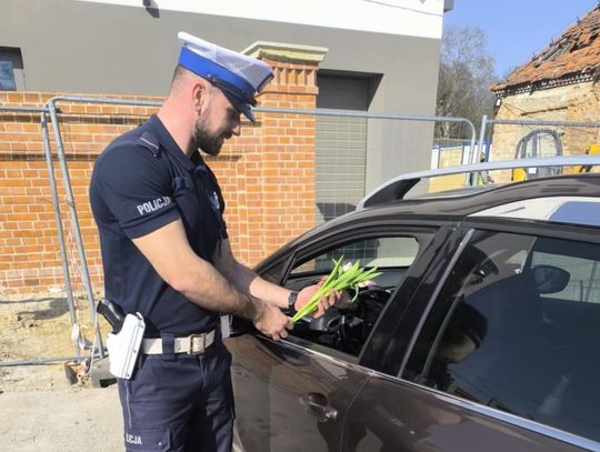 Dziś były kwiaty zamiast mandatu