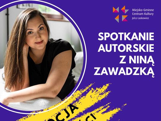 Dziś jest okazja do spotkania z pisarką Niną Zawadzką