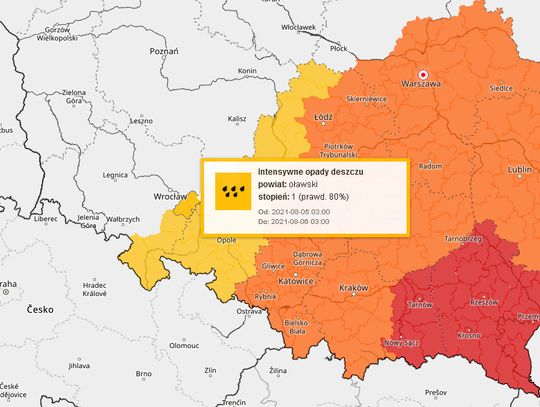 Dziś poleje - IMGW ostrzega