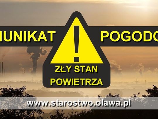 Dziś zła jakość powietrza