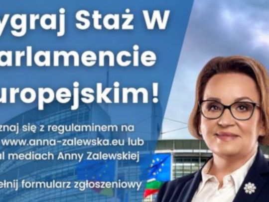 Europoseł Anna Zalewska zaprasza na staż