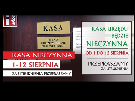 Gmina Oława. Kasa będzie nieczynna