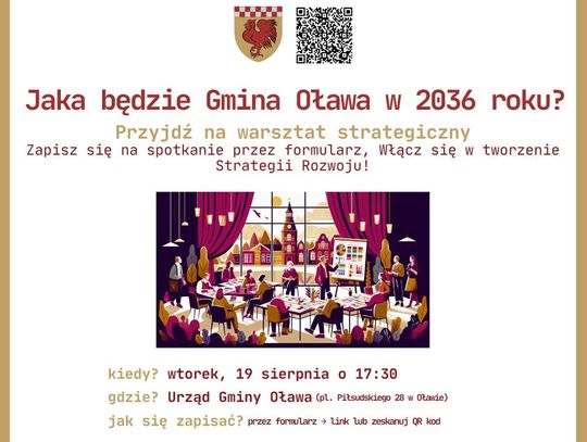 Gmina Oława zaprasza mieszkańców na warsztaty strategiczne