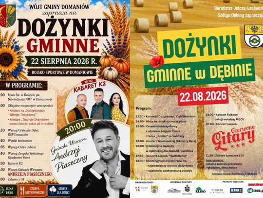 Gminy Domaniów i Jelcz-Laskowice szykują się do dożynek
