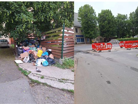 Góra śmieci czeka na wywóz