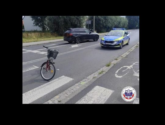 Groźne potrącenie rowerzystki na przejściu dla pieszych