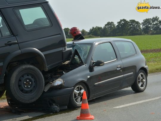 Groźnie na drodze z Oławy do Jelcza