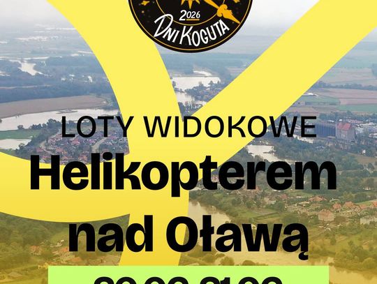 Helikopterem nad Oławą